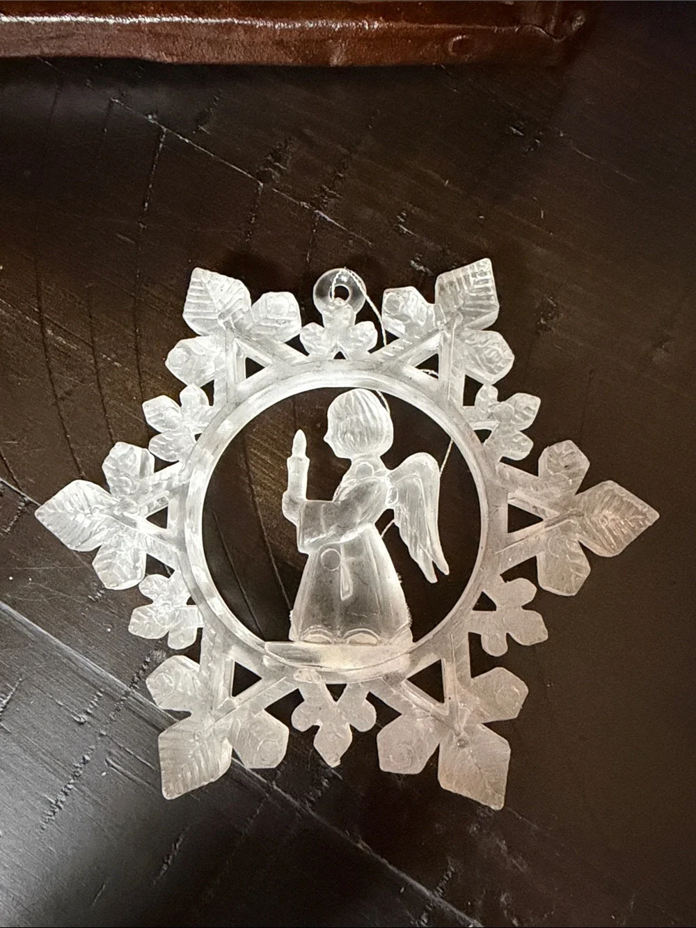 Set of 5 Vintage plastic Christmas Ornaments
